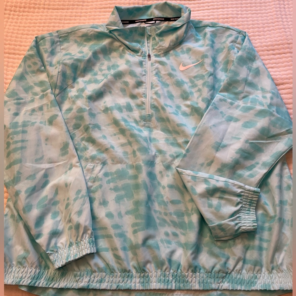 Nike Running Blue Patterned Pullover - image 1